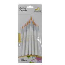 Без бренда «Набор круглых нейлоновых кистей для рисования «Две картинки» (12 шт.) белые» в Санкт-Петербурге