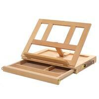 Без бренда «Коробка 10 шт.: Мольберт Две картинки этюдный ящик, настольный, хлопушка 30 см» в Санкт-Петербурге