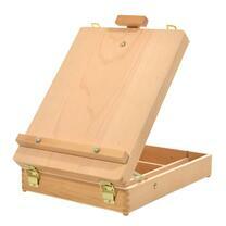 Без бренда «Коробка 6 шт.: Мольберт Две картинки этюдный ящик, настольный, хлопушка 55 см» в Санкт-Петербурге