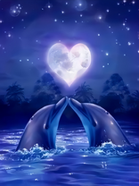 Без бренда «Дельфины под луной вида сердца (20шт)» в Санкт-Петербурге