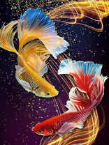 Без бренда «Желтая и красная рыбки (20шт)» в Санкт-Петербурге