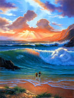 Без бренда «Влюбленные идут к волнам» в Санкт-Петербурге