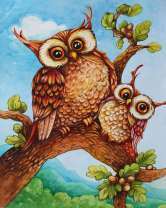 Без бренда «Совёнок с совой на ветке» в Санкт-Петербурге