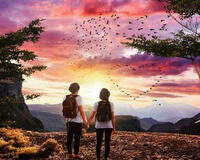 Без бренда «Влюбленные встречают закат на горе» в Санкт-Петербурге