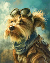Пес в стиле стимпанк