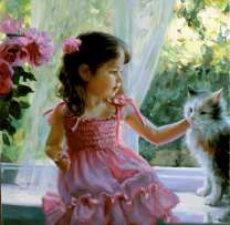 Без бренда «Девочка с кошкой на подоконнике» в Санкт-Петербурге