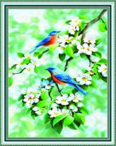 Без бренда «Две птички на цветущей яблоне» в Санкт-Петербурге в интернет-магазине в Санкт-Петербурге Без бренда «Две птички на цветущей яблоне» в Санкт-Петербурге