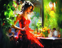 Без бренда «Милая девушка с бокалом шампанского» в Санкт-Петербурге