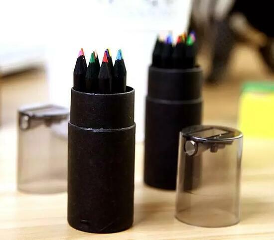 Тип товара Цветные карандаши премиум 12 шт. черные бокс с точилкой