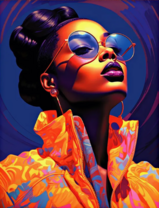 Без бренда «Темнокожая девушка в ярком плаще» в Санкт-Петербурге