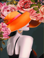 Без бренда «Дама в яркой шляпе и розы» в Санкт-Петербурге в интернет-магазине  в Санкт-Петербурге Без бренда «Дама в яркой шляпе и розы» в Санкт-Петербурге