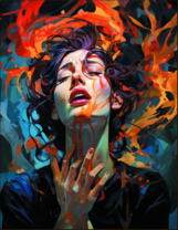 Без бренда «Портрет девушки в ярких красках» в Санкт-Петербурге