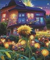 Без бренда «Сказочный домик и поле подсолнухов» в Санкт-Петербурге в интернет-магазине в Санкт-Петербурге Без бренда «Сказочный домик и поле подсолнухов» в Санкт-Петербурге