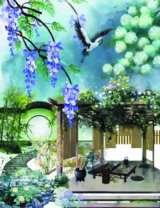 Без бренда «Сад с беседкой, цветами и птицей» в Санкт-Петербурге в интернет-магазине в Санкт-Петербурге Без бренда «Сад с беседкой, цветами и птицей» в Санкт-Петербурге