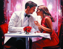 Без бренда «Пара на свидании в ресторане» в Санкт-Петербурге в интернет-магазине в Санкт-Петербурге Без бренда «Пара на свидании в ресторане» в Санкт-Петербурге