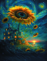 Без бренда «Фэнтези сюжет с подсолнухом» в Санкт-Петербурге в интернет-магазине в Санкт-Петербурге Без бренда «Фэнтези сюжет с подсолнухом» в Санкт-Петербурге