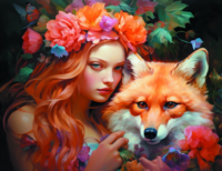 Без бренда «Рыжая девушка и рыжая лисица» в Санкт-Петербурге в интернет-магазине  в Санкт-Петербурге Без бренда «Рыжая девушка и рыжая лисица» в Санкт-Петербурге