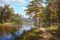 Без бренда «Хвойный лес и река» в Санкт-Петербурге в интернет-магазине  в Санкт-Петербурге Без бренда «Хвойный лес и река» в Санкт-Петербурге