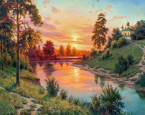 Без бренда «Вид на реку на закате» в Санкт-Петербурге