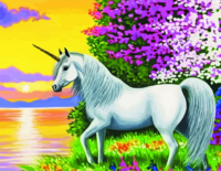 Без бренда «Белый единорог на фоне заката» в Санкт-Петербурге