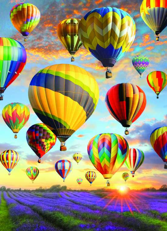Картина по номерам 40x50 Парад воздушных шаров в небе