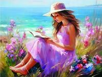 Без бренда «Девочка читает на берегу» в Санкт-Петербурге